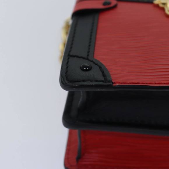 LOUIS VUITTON Epi Trunk Clutch Shoulder Bag Red Black M51697 LV Auth ar12517A - Picture 15 of 16